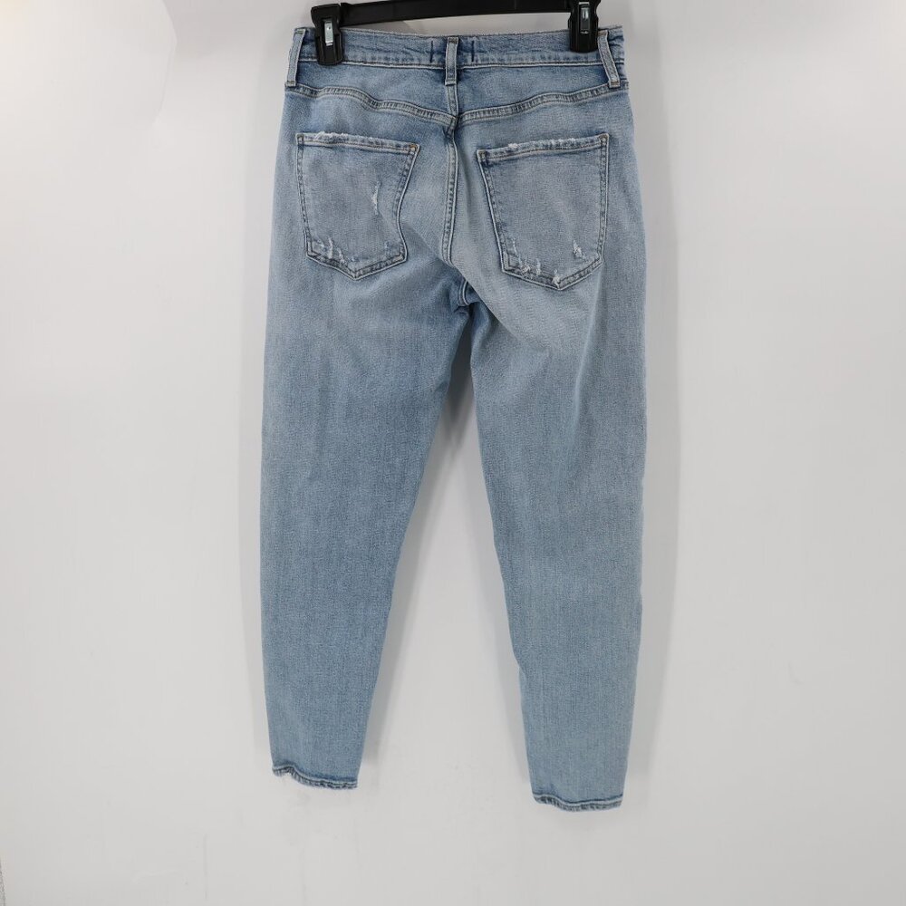 Agolde jeans womens 28 L25 Sophie Crop Blue Medium Wash Denim Cotton mid Rise - Picture 4 of 12